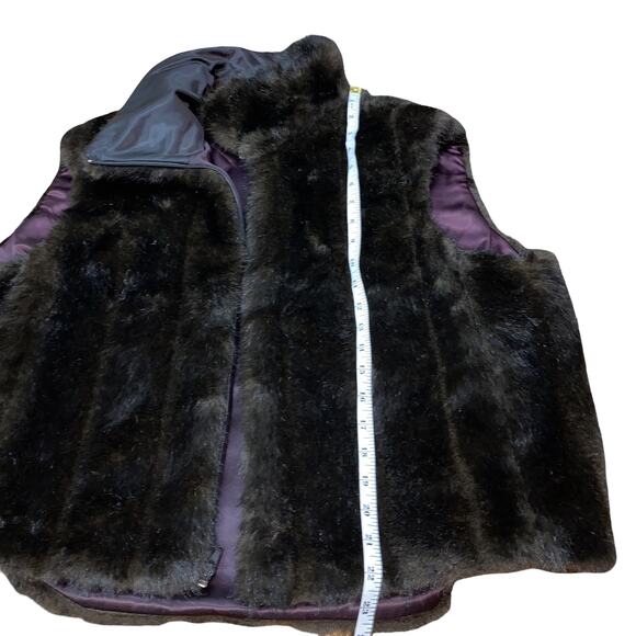 Vintage Kathleen for Sweet Herb Faux Fur Vest One Size - Picture 6 of 6